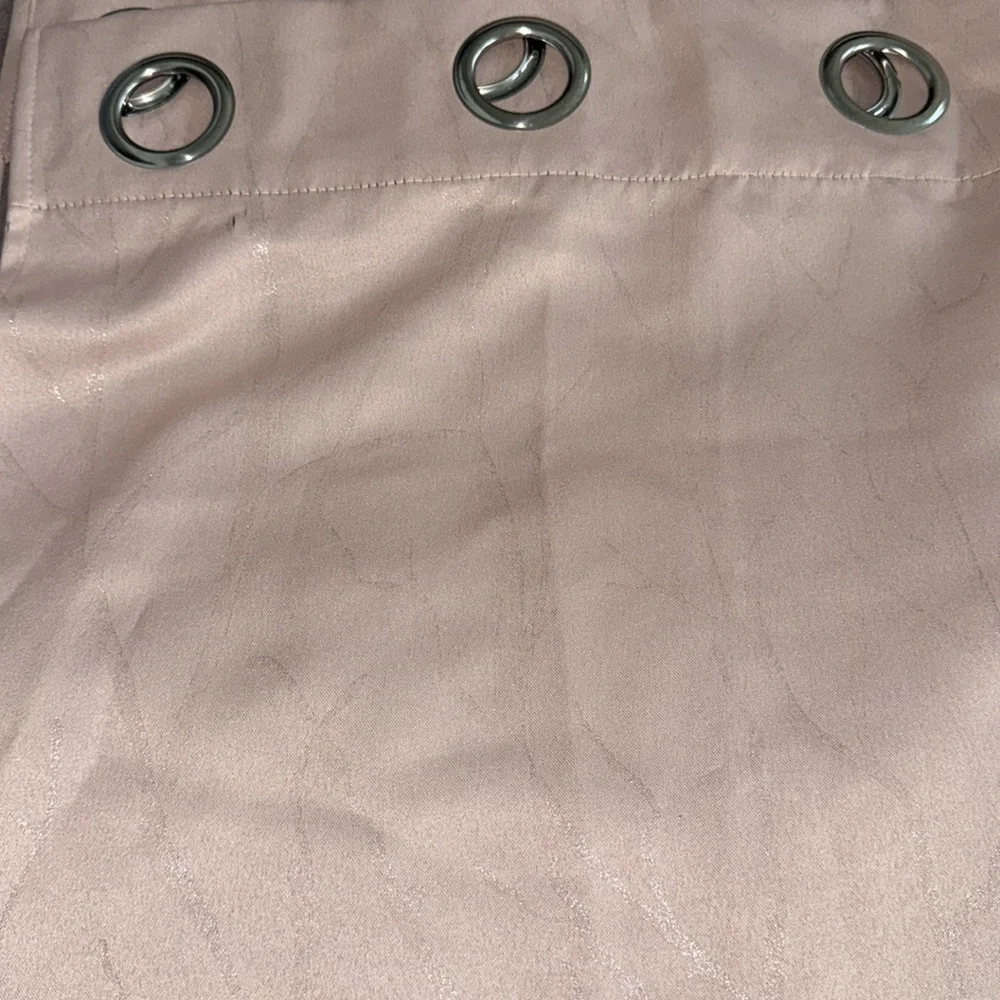 Curtains Size 36 x 84 Color Pink Silver